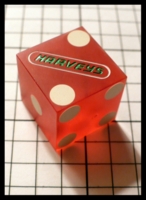 Dice : Dice - Casino Dice - Harveys Frosted with Green Logo - Ebay May 2011